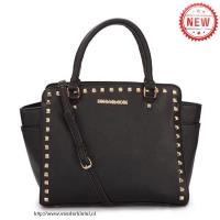 michael kors selma studded saffiano groot zwart bakken Allure Prijs yi8co495